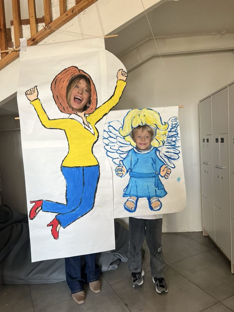 Олена Кравець і її син Ваня