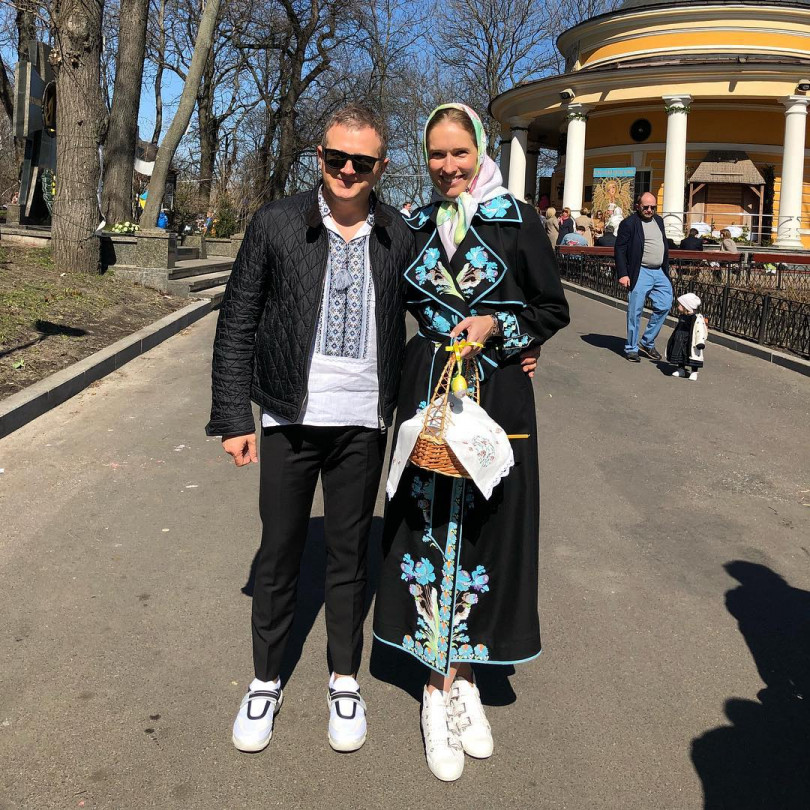 Катя Осадчая и Юрий Горбунов отметили Пасху