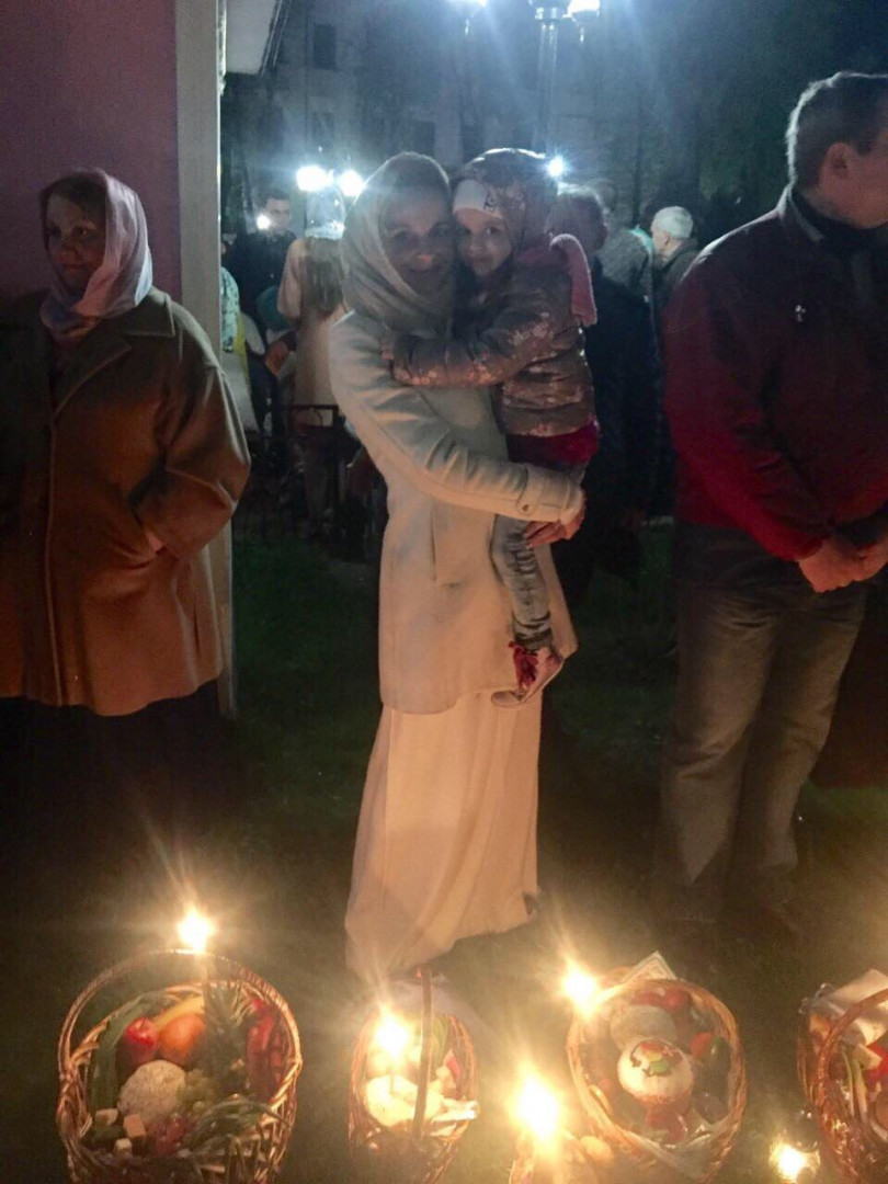 Лилия Ребрик каждый год на Пасху годит в церковь