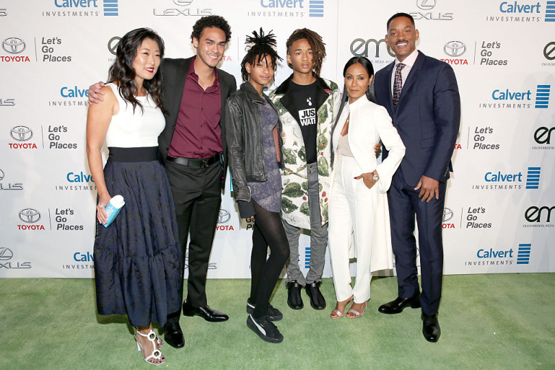 Уилл Смит с женой и детьми