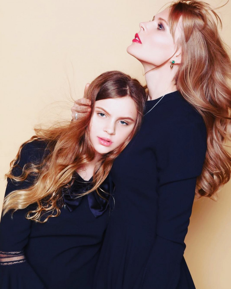 Ольга Фреймут с дочерью Златой