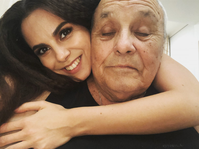 Настя Каменских с отцом