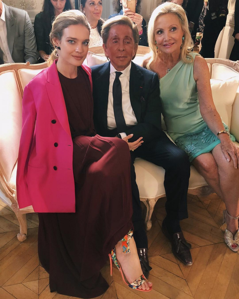 Наталья Водянова на Fashion Week в Париже