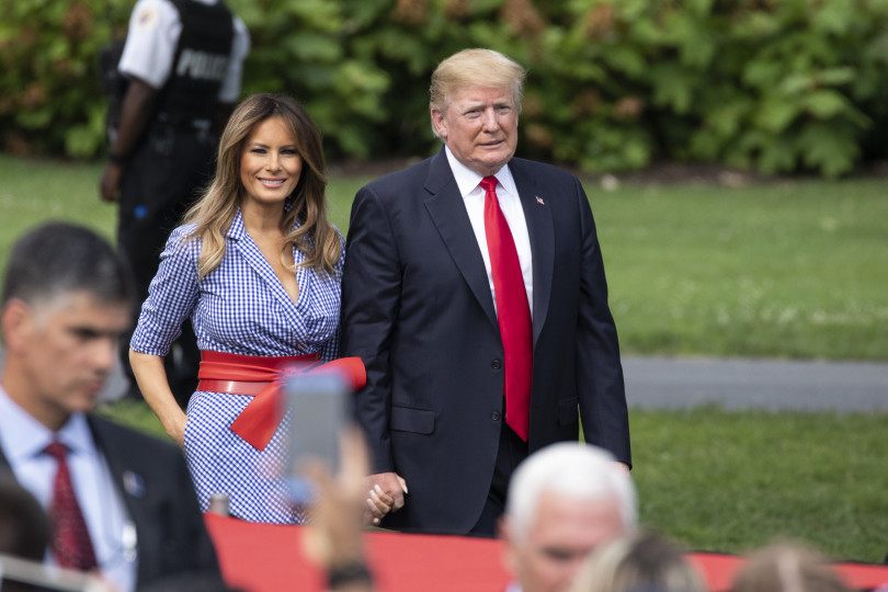 Мелания Трамп с мужем фото
