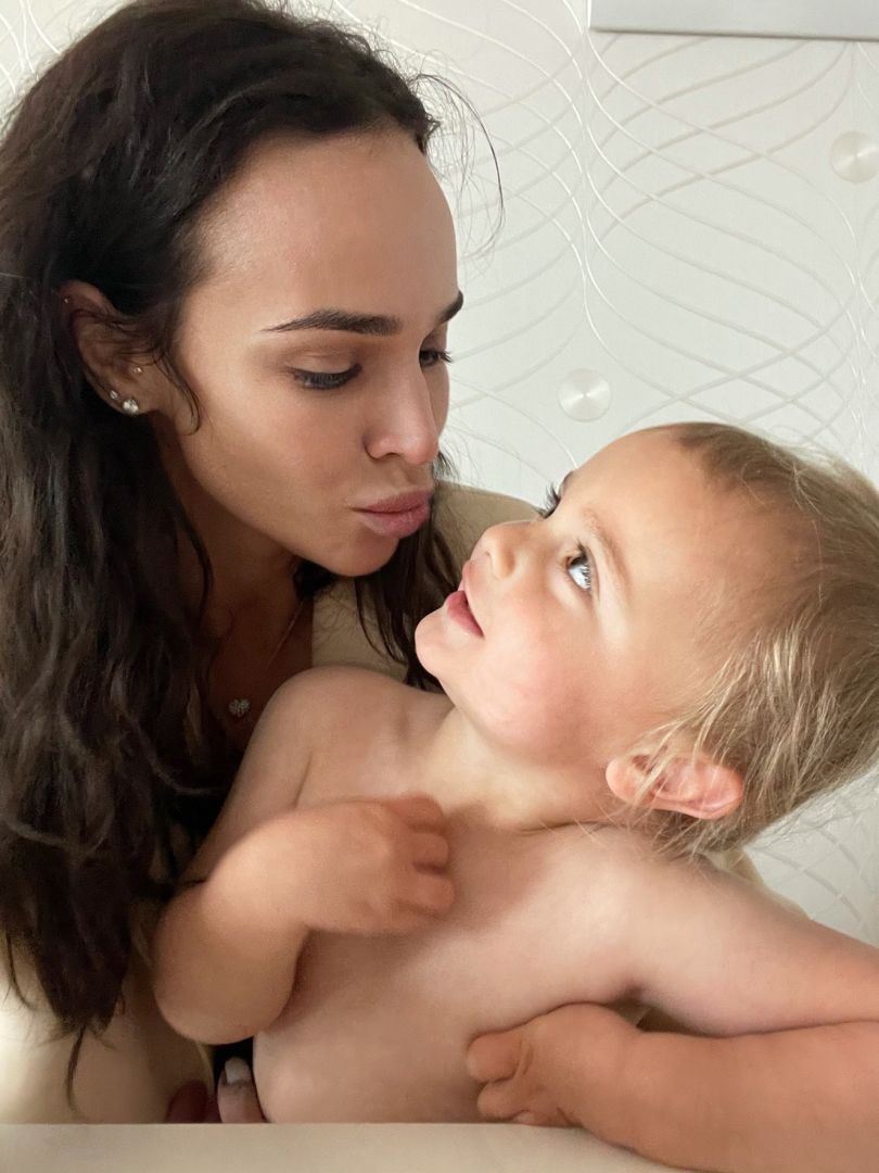 Маша Фокина и ее сын