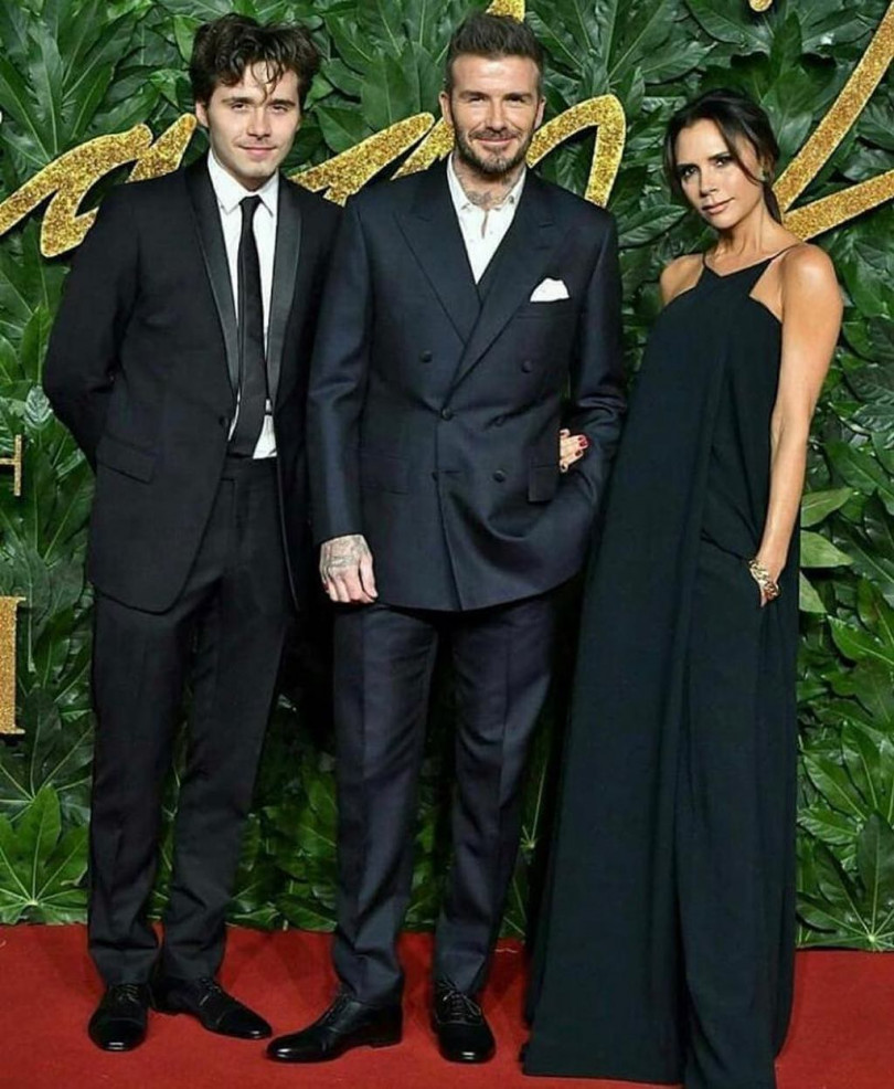 Дэвид и Виктория Бекхэм с Бруклином