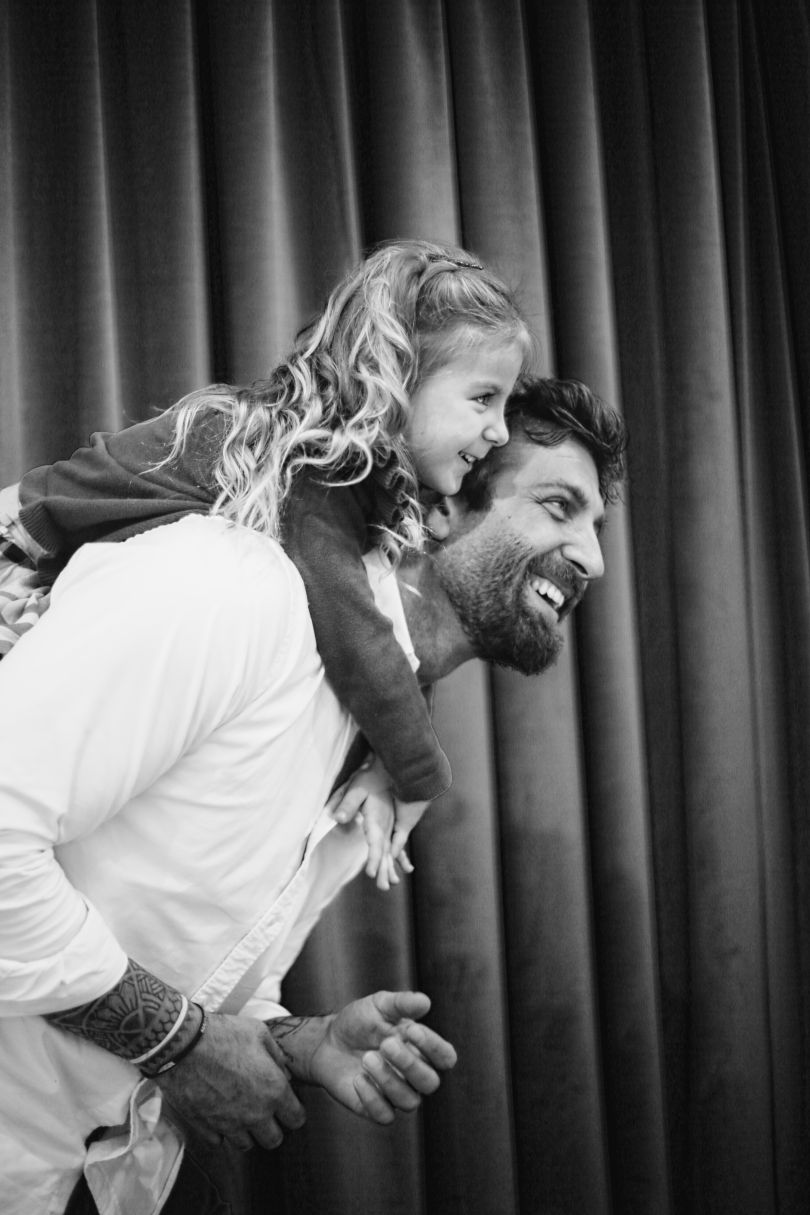 Даниэль Салем с дочкой