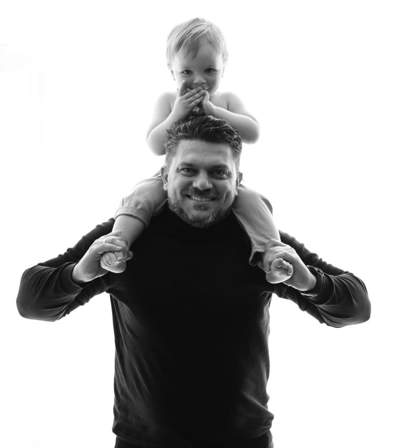 Муж Тарабаровой Алексей с сыном Иваном