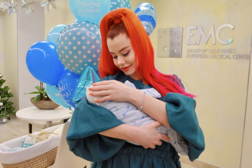 Юлия Лаута в роддоме