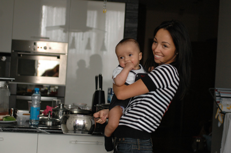 Екатерина Кухар с сыном