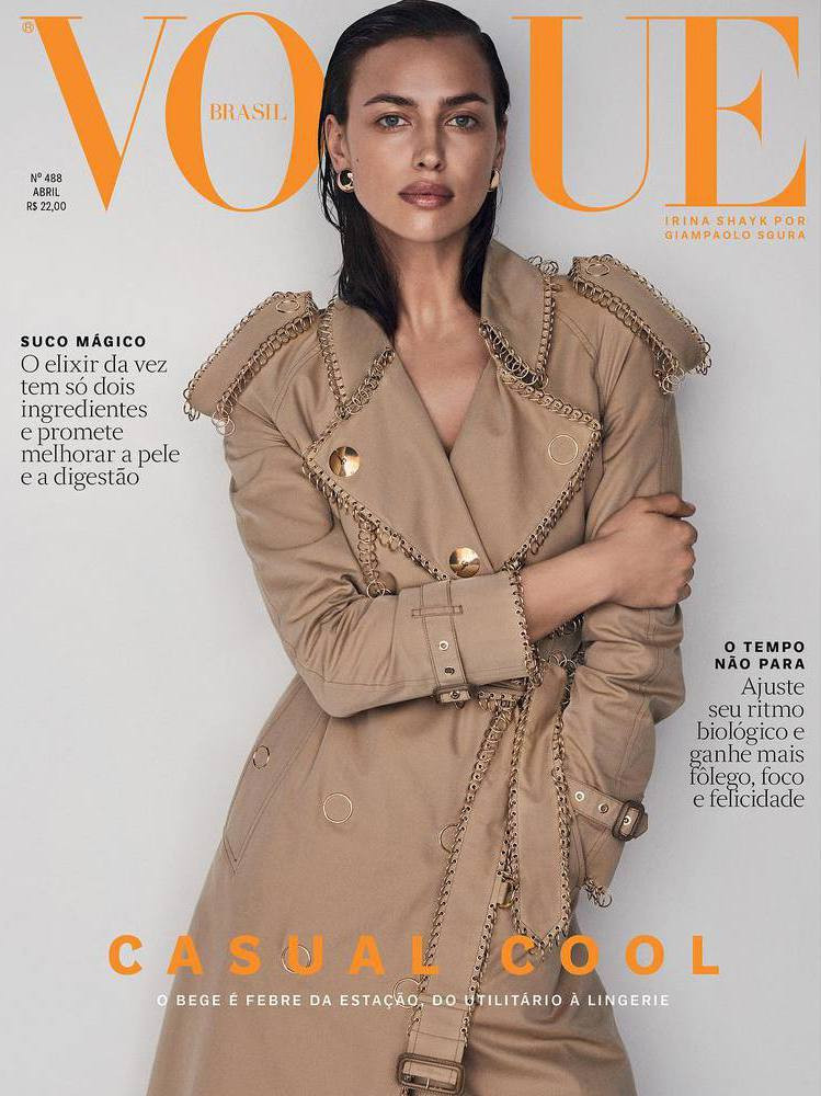 Ирина Шейк снялась для обложки Vogue в меховом нижнем белье