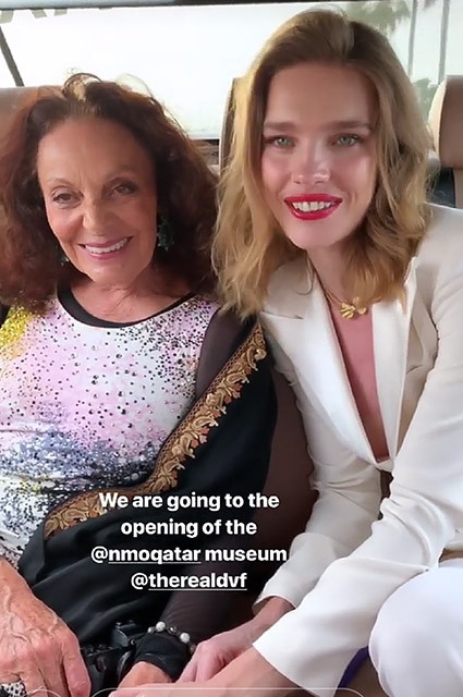 Наталья Водянова и Диана фон Фюрстенберг