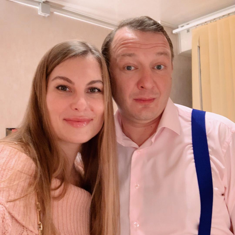 Марат Башаров с женой