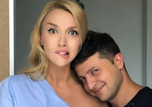 Оля Полякова и Владимир Зеленский