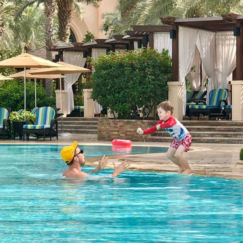 Сергей Лазарев с сыном