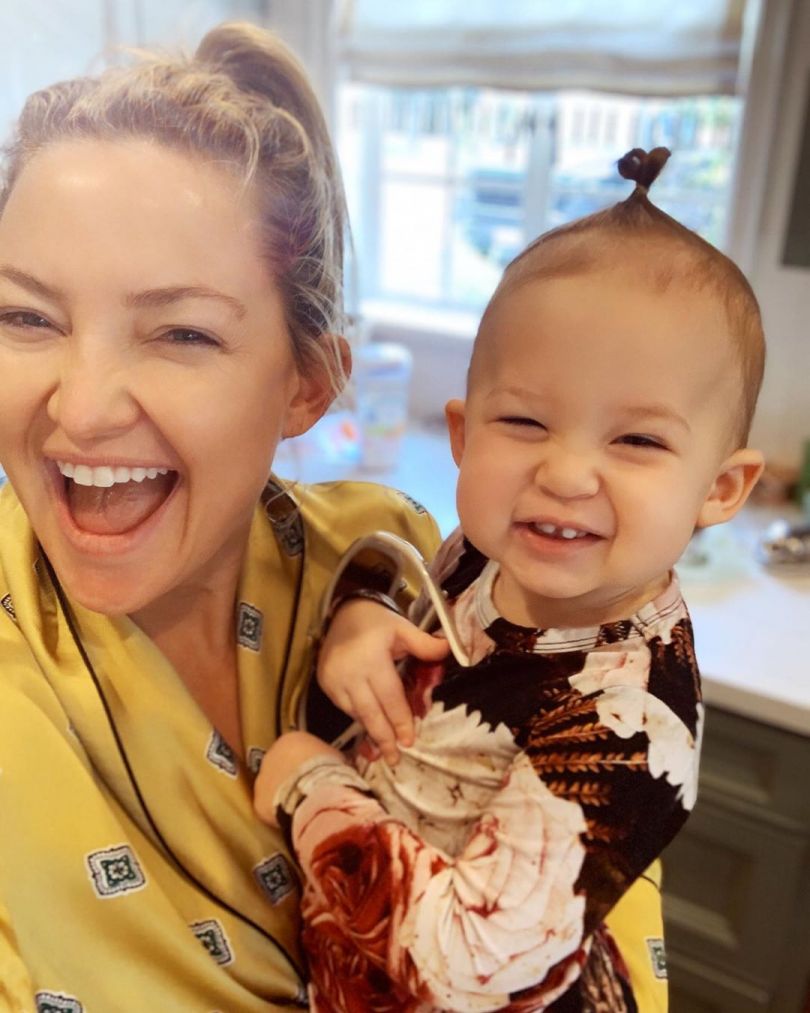 Кейт Хадсон с дочкой