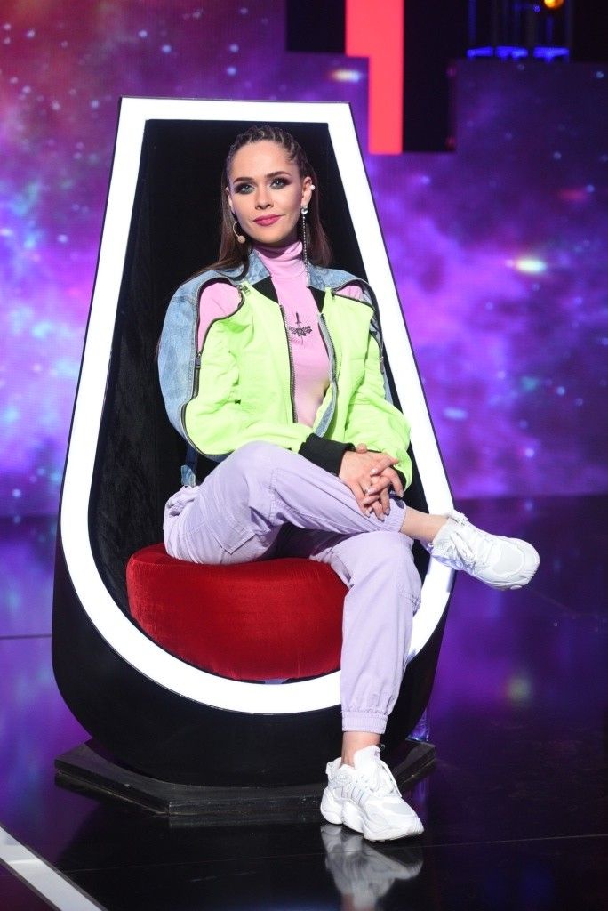 Юлия Санина на съемках шоу Нового канала &laquo;Дети против звезд&raquo; 